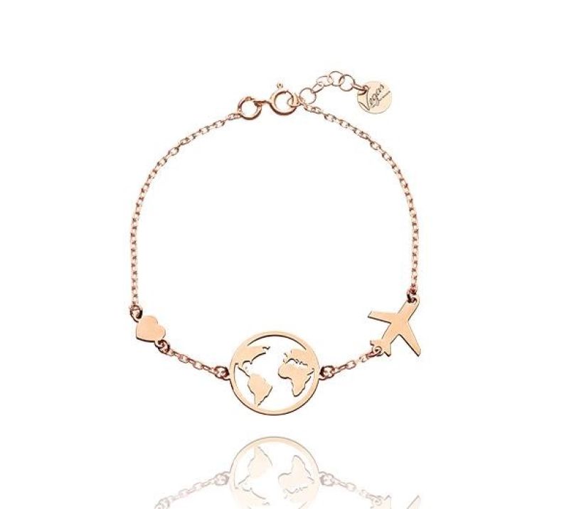 Armband Welt rosévergoldet Armband Welt rosévergoldet
